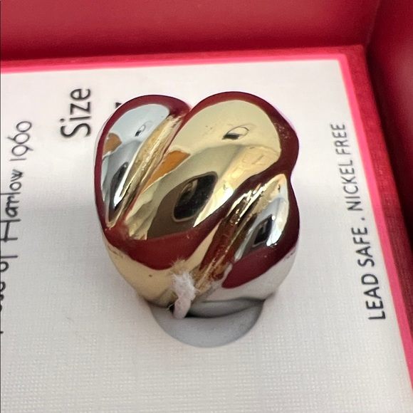 House of Harlow 1960 | Two-Tone Statement Ring | Size 7 - Picture 5 of 8